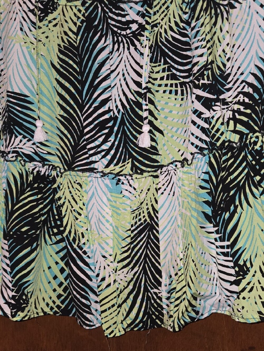 Blue island Palm Print Mini Dress - Picture 4 of 6